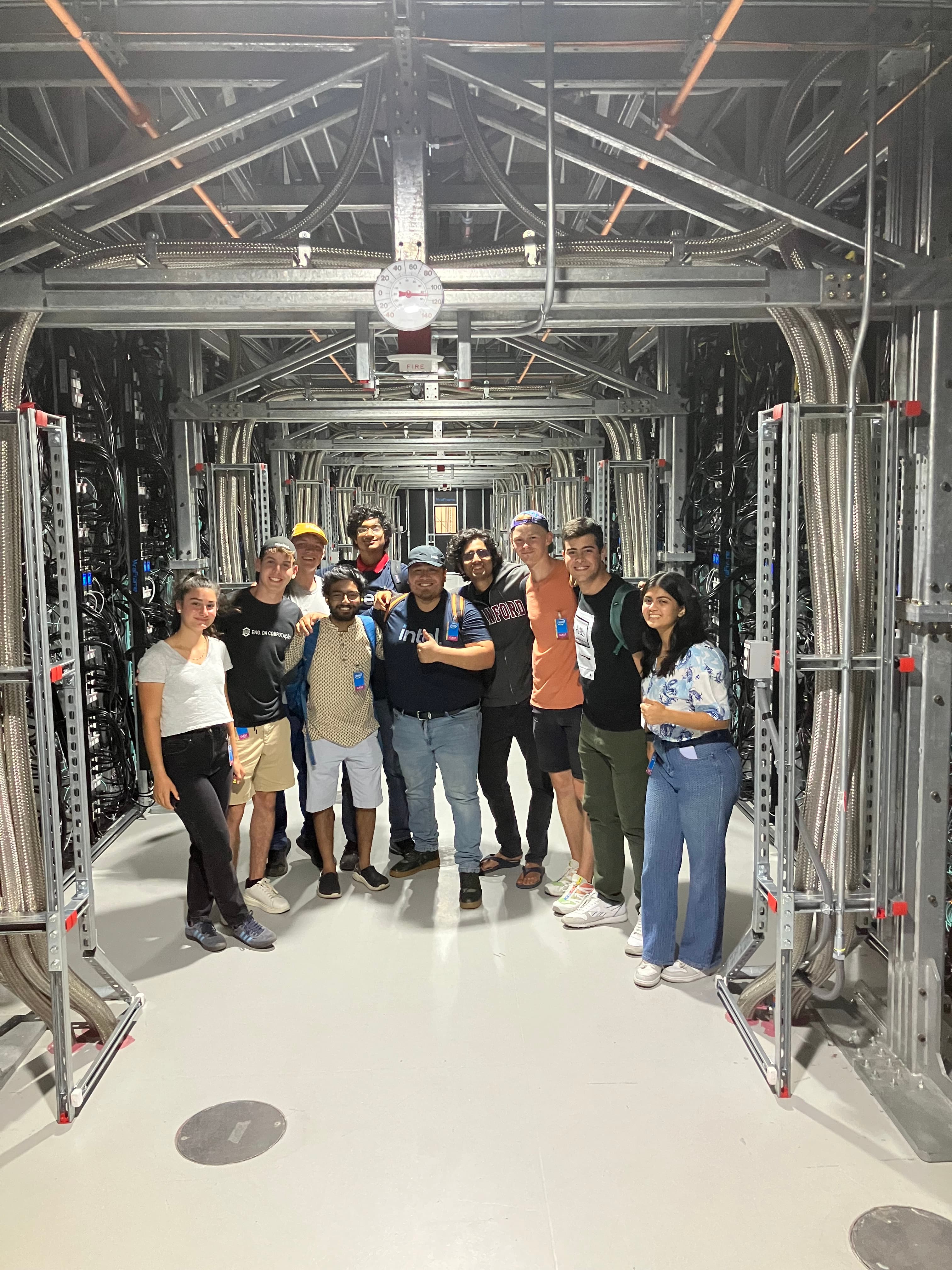 João and peers inside a datacenter environment.